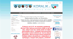 Desktop Screenshot of koralik.sk
